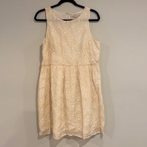EYELET LACE LOFT DRESS SIZE 10P